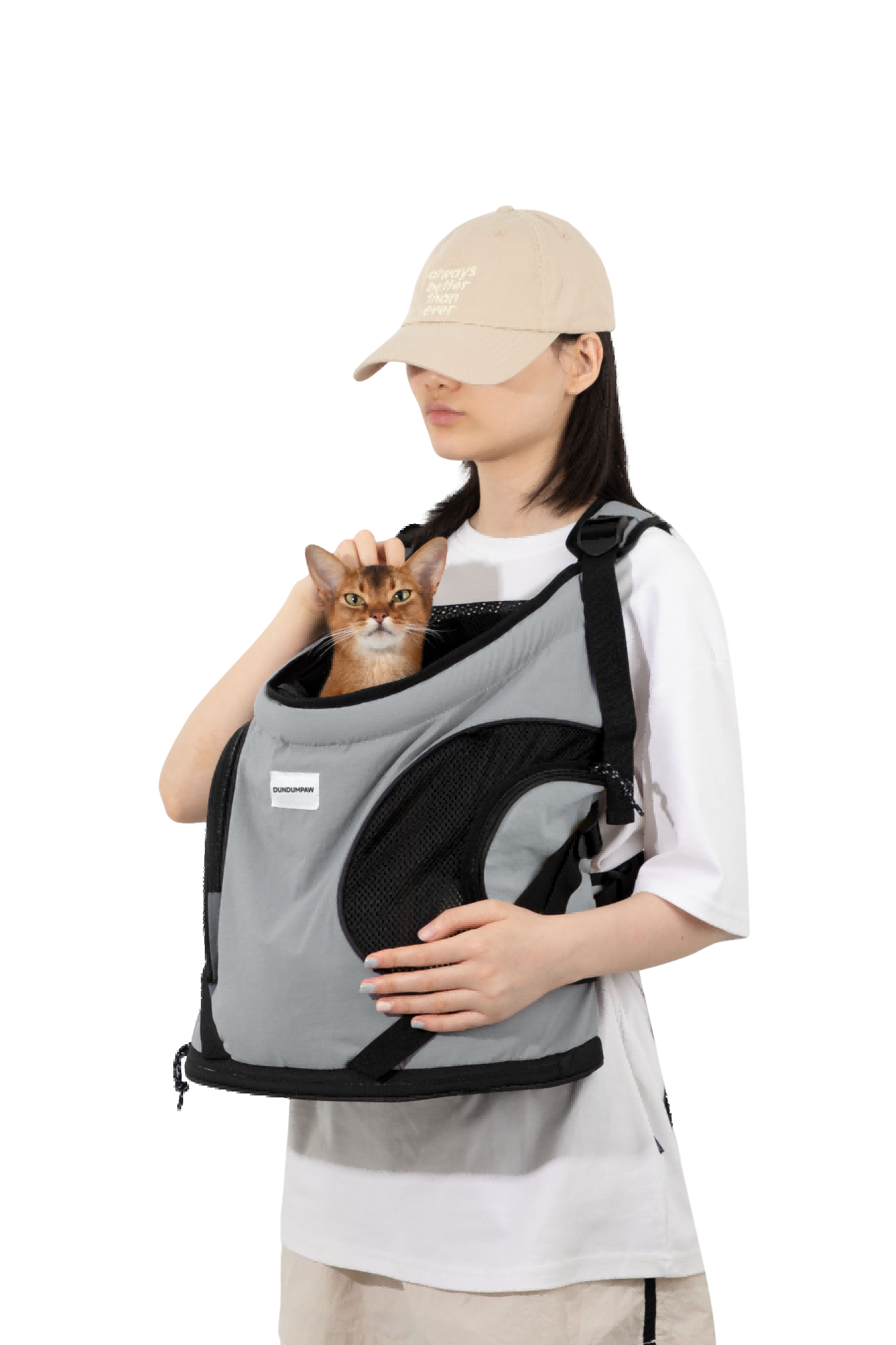 Front Breathable Nylon Cat Bag - Portable Tote & Backpack for Outdoor/Bath
